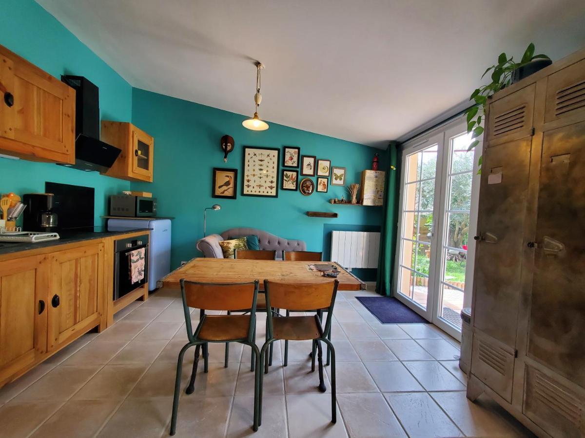 La Dolce Vita - Studio Dans Propriete Avec Piscine Montpeyroux  Kültér fotó