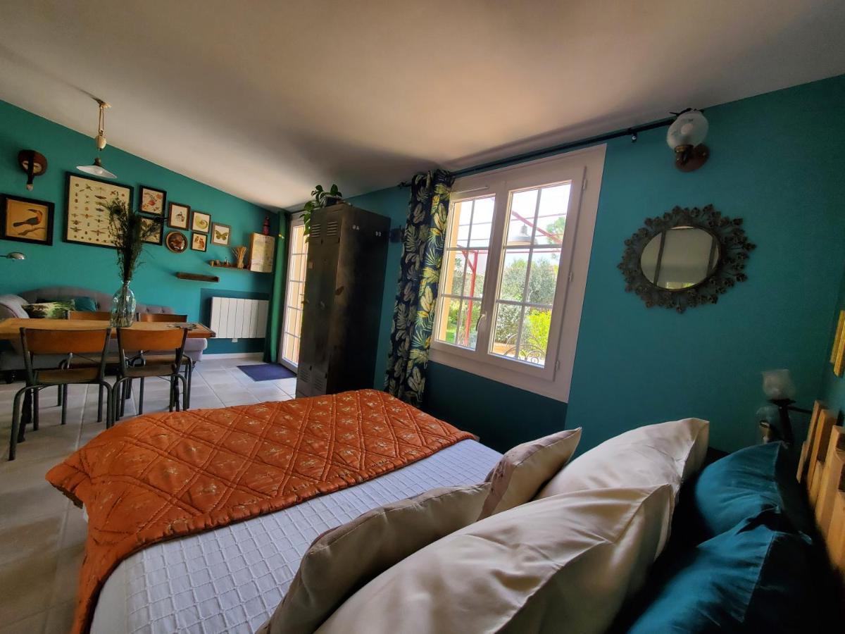 La Dolce Vita - Studio Dans Propriete Avec Piscine Montpeyroux  Kültér fotó